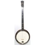A circa 1930 Windsor plectrum banjo, "Ambassador Supremus" and bearing plaque "The Whirle", the