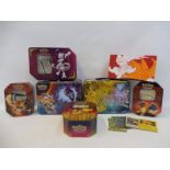 A quantity of boxed Pokemon trading card games.