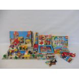 A quantity of boxed Lego (1970s-1990s), mainly civilian sets: 1589, 554, 6376, 6358, 6305, 6627, box