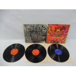 Two original Cream LPs, Disraeli Gears on The Reaction label, plus Wheels of Fire, vinyl appears