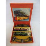 A boxed Hornby O gauge Passenger set no. 31, appears in good condition for age but untested.