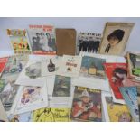 A selection of assorted ephemera including advertising, pamphlets, magazines etc.