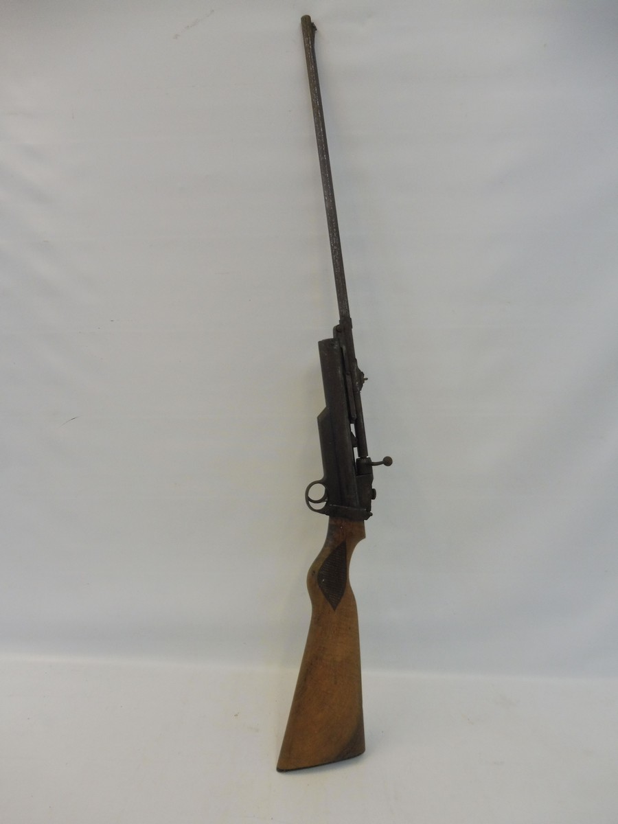An unusual rifle from a fairground shooting gallery, nice woodwork to the stock. - Image 3 of 5