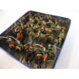 A tray of Austrian Cavalry Dragoons, painted to a good standard.