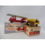 A Dinky Supertoys 956 Fire Escape, boxed and a Dinky no. 562 Dumper Truck.