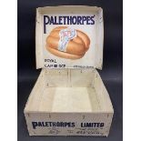 A Palethorpes' Sausages cardboard box, with a good, colourful illustration to the inside of the lid,