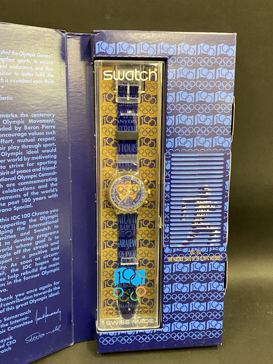 A Swatch Chrono 'UNlimited' UN50 chronograph marking 50 years of the United Nations SCZ 103 (1995) - Image 2 of 4