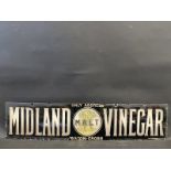 A Midland Malt Vinegar of Aston Cross rectangular enamel sign by Imperial, 36 x 8".