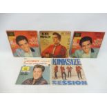 Four original Elvis EPs and singles on the RCA label, plus an original Kinks King Size Session.