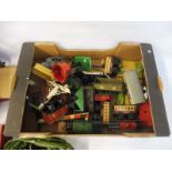 A quantity of Hornby O gauge track and boxed accessories.