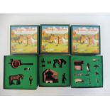 Three Britains Home Farm: set 8705, 8706 and 8707, circa 1994, complete and boxed.