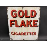 A Gold Flake Cigarettes partial enamel sign, 24 x 26".