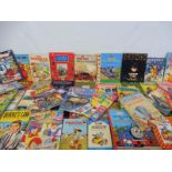 Two boxes of TV-related annuals including Noddy, Magic Roundabout etc.