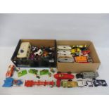 Two boxes to include Britains Deetail plus various diecast.