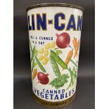 A Lin Can canned fruits and vegetables pictorial dummy can of bright colour, overall good