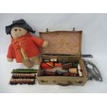 A selection of loose OO scale railway and a Paddington Bear from Darkest Peru.