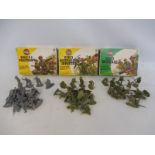 Three 1/32 scale Airfix boxed soldiers (all soldiers and poses correct: WWII US Paratroopers, WWII