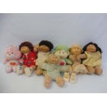 A box of original Cabbage Patch dolls.