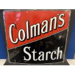 A large Colman's Starch enamel sign, in good condition, 48 x 42".
