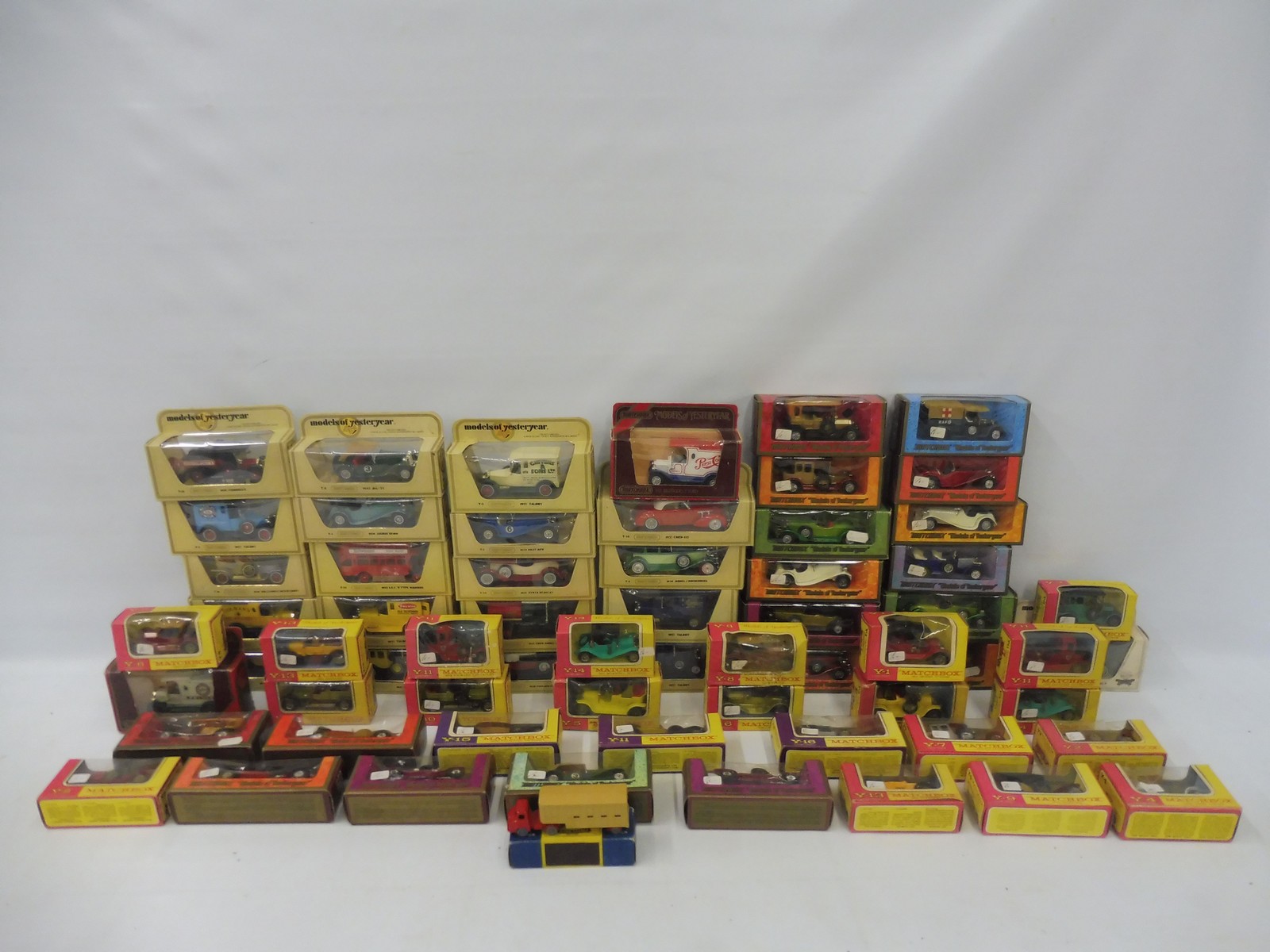 Two boxes of Models of Yesteryear, Matchbox etc.