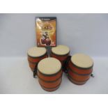 The Nintendo Game Cube Donkey Konga plus two electronic drums (unchecked).