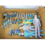 A tray of loose mainly Stingray TV related figures.