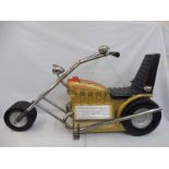 A large scale fairground juvenile low rider motorcycle, fantastic paintwork, circa 1970s.
