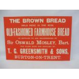 A rectangular showcard for T. C. Greensmith & Sons, Burton on Trent, 1912, 29 1/2 x 19 1/2".