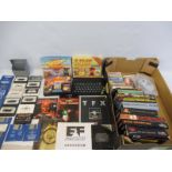 A quantity of original gaming to include a Sinclair Spectrum, cassettes, games and the keyboard (