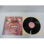 King Crimson - In the Court of King Crimson, on Pink Island label, first press, vinyl appears in
