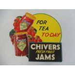 A Chivers Fresh Fruit Jams pictorial die-cut advertisement of bright colour, 13 x 12".