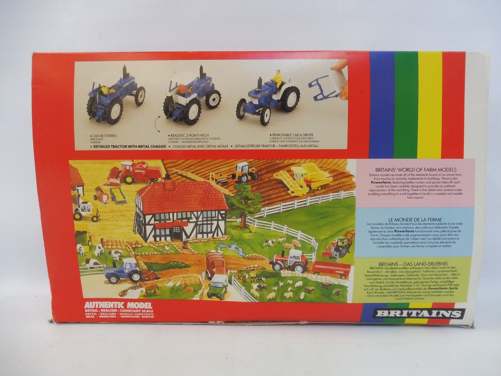 A boxed Britains: no. 9641 Ford TW25 tractor, coil packer and seeder, circa 1989 Rainbow pack, box - Image 2 of 2