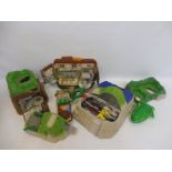 A large quantity of Thunderbirds Tracey Island vehicles and figures.