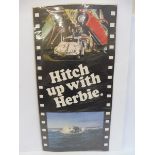 A film poster from the cult Herbie series, 'Hitch up with Herbie', 22 3/4 x 45".