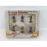 A boxed 21st Century Toys Ultimate Soldier WWII German Infantry.