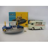 Two boxed 1960s Corgi die-cast models: The Smiths Karrier Bantam Mobile Shop model no. 407 and a HDL