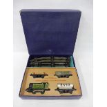 A Hornby O gauge steam railway set: LNER 460 tank engine set, appears in good condition, untested.