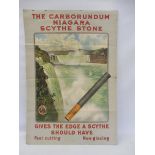 A Carborundum Niagara Scythe Stone pictorial poster, 24 x 34 1/2".