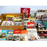 A box of books relating mainly to transport including buses etc.