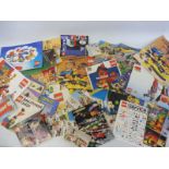 A quantity of Lego catalogues circa 1970s and 1980s.