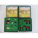 Two Britains Home Farm: set 8704 and 8705, circa 1994, complete and boxed.