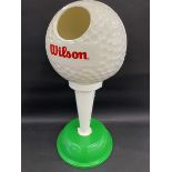 A Wilson golf ball dispenser/advertising piece, 36" high.