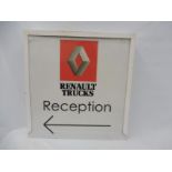 A Renault Trucks Reception illuminated lightbox, 23 1/4 x 23 1/4".