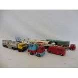 Six commercial vehicles including two early Corgi Chipperfields.