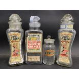 A Terry's Tangerine Oranges sweet jar plus another for CWS Fruit Drops; also two Grossmith's Phul-