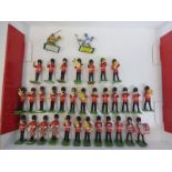32 Britains Eyes Right ceremonial Bandsman, generally in good condition.