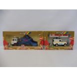 Two boxed Britains - a skip lorry and a police Land Rover no. 9177.