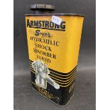 An Armstrong Super Hydraulic Shock Absorber Fluid quart can.