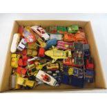 A mixed collection of playworn die-cast, mixed eras and genres.