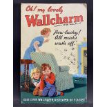 A Wallcharm satin wall paint pictorial showcard 9 1/2 x 14 1/2".